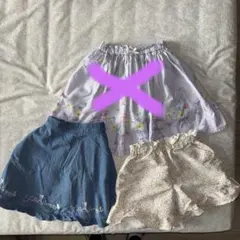 エニィファム　アプレレクール　キュロットスカート2点セット