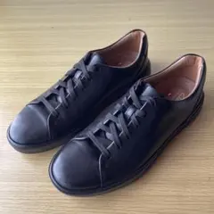 【Clarks】アンコスタレース レザーシューズ　ブラック24cm