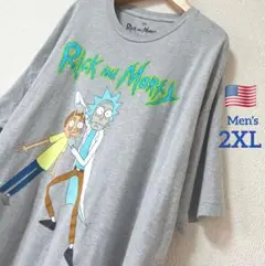 USA古着　Rick and Morty Tシャツ2XL　オーバーサイズ　アニメ