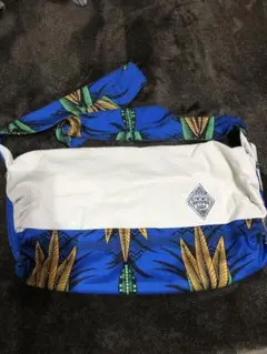 ショルダーバッグ 青と白のストライプ