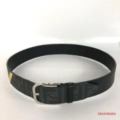 FENDI フェンディ ベルト ズッカ柄 ブラック メンズ レザー - メルカリ