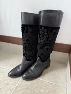 Salvatore Ferragamo 刺繍入りロングブーツ 22cmのサムネイル