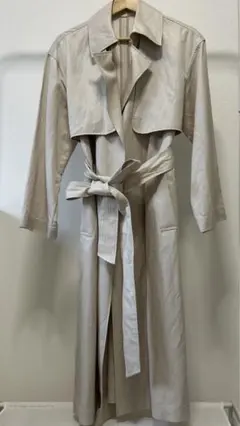 ミラオーウェン リネン混後ろベンツガウントレンチコート