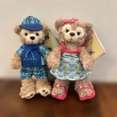 ダッフィー&シェリーメイ　AULANI ぬいぐるみ 2体セット