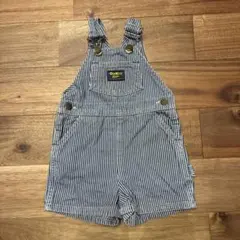 OshKosh ストライプオーバーオール　ヒッコリー　アメリカ製　ヴィンテージ