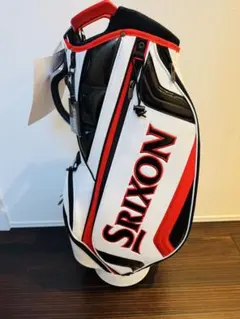 【新品未使用】Srixon キャディバッグ ホワイト/レッド　9.5型　3キロ Srixon キャディバッグ ホワイト ブラック レッド Srixon