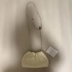 MINIMINI STORE ギャザー ショルダーバッグ アイボリーのサムネイル