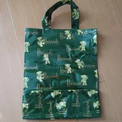 Harrods ハロッズ テディベア柄 トートバッグ 美品