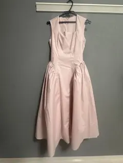 JASPER GATHER FLARE DRESS ピンク