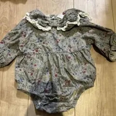 花柄コーデュロイロンパース 70 テータテート　バースデイ