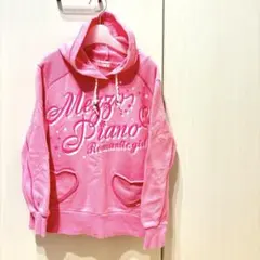 140 mezzo piano メゾピアノ　ピンク　トレーナー パーカー　S