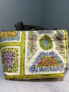 花柄パッチワーク保冷トートバッグ