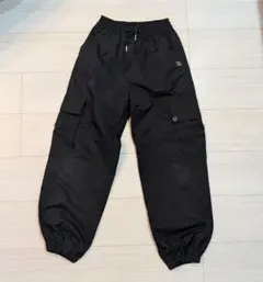 キッズ　ブラックパンツ　シャカパンツ