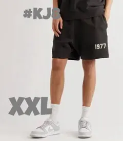 エッセンシャルズ 1977 ブラック スウェット ハーフ パンツ XXL