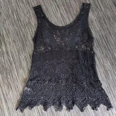 【専用】Right-on レース ノースリーブ トップス　ジレ　ベストのサムネイル