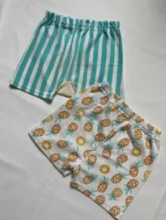 パイナップル柄のパンツ　2枚セット　90cm