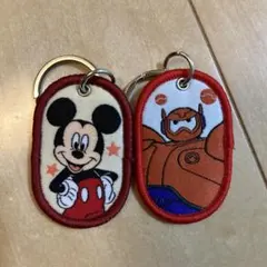 セリア タグキーホルダー ディズニー ミッキー ベイマックス