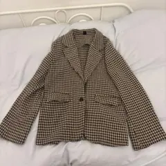 DAZY 千鳥格子柄オーバージャケット