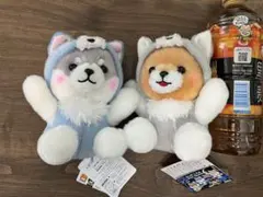 豆しば三兄弟ゆるぐるみオオカミ　豆太郎　タイ2個