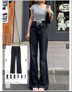 GRL グレイル セミフレアデニムパンツ[ai205] XS インディゴのサムネイル