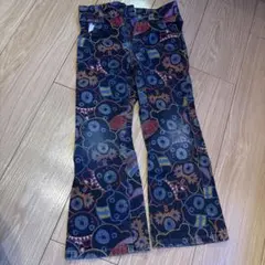 MIKIHOUSE キャラクター柄デニムフレアパンツ 110cm