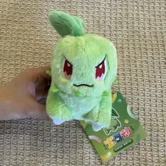 中国限定】ポケモンカードゲーム チコリータ可動ぬいぐるみ 頭の葉っぱ
