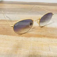Ray-Ban ゴールドオーバルサングラス