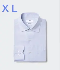 【美品】UNIQLO スーパーノンアイロンスリムフィットシャツ XL