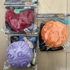 【新品未使用】ワンピース 悪魔の実 パスケース＆タオル　3個セット