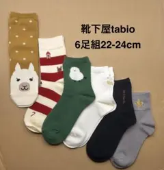 靴下屋tabio ソックス　6足組22-24cm