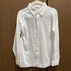FAMILIAR 長袖シャツ サイズ8 ホワイブラウス　お受験にも