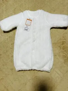 長袖コンビドレス　ホワイト　新生児