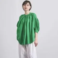 最終価格】scye サイ リネン ピンクタックブラウス 36 ホワイト - メルカリ