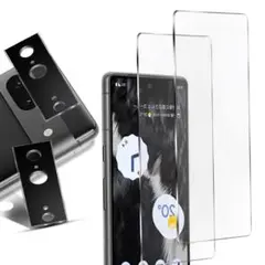 Pixel 7 ガラスフィルムセット 画面2枚＋カメラ2枚 指紋認証対応