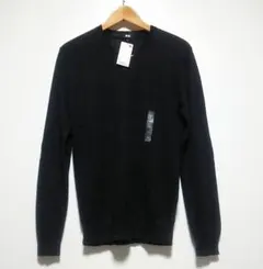 新品 ユニクロ 春夏 リネンコットンVネックセーター（長袖）＋ ニット メンズMのサムネイル