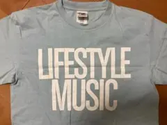 新井仁　LIFESTYLE MUSIC Ｔシャツ　水色×白　Sサイズ　極美品
