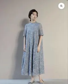 kaeneパイピングレースAラインドレス saxのサムネイル