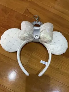 ミニー耳デザイン ホワイトカチューシャ＆カチューシャ フリー ミニー