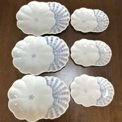 白山陶器　波佐見焼　バラエティートレイ　ベリー皿3枚　プチトレイ3枚 6枚セット