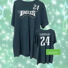 レア！Eagles Asomugha 24 Tシャツ 古着のサムネイル