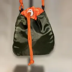 ハンドメイド キルティングナイロンショルダーバッグ