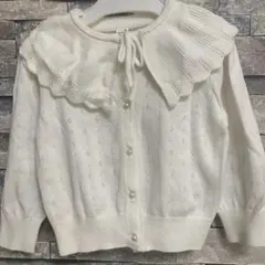 après les cours フォーマル対応フリル衿2WAYカーディガン100