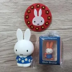 ⭐お値下げ⭐ミッフィー　刺繍缶バッジ　指人形　キーホルダー