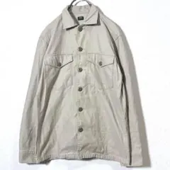 UNIQLO ユニクロ　ワークシャツ　ベージュ　メンズ　S