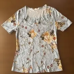 インゲボルグ　花柄Tシャツ　Lサイズのサムネイル