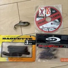 83 ツネキチ バゲット O.S.P ドライブクロー ワームセット　バス釣りのサムネイル