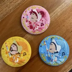 おジャ魔女どれみ 刺繍 缶バッジ