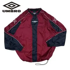 激レア 90s UMBRO プルオーバージャケット 両面センターロゴ テック系