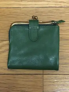 Hallelujah ハレルヤ　財布　折り財布　がま口　　コンパクト　グリーン
