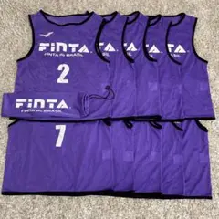 FINTA サッカー練習用ビブス 10枚セット ジュニア用